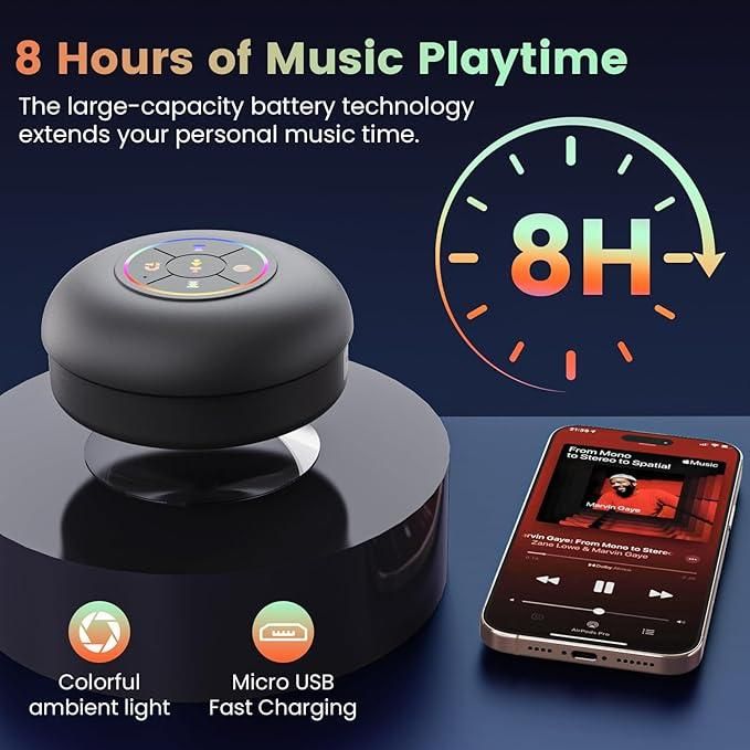 Suction Cup Waterproof Bluetooth Speaker