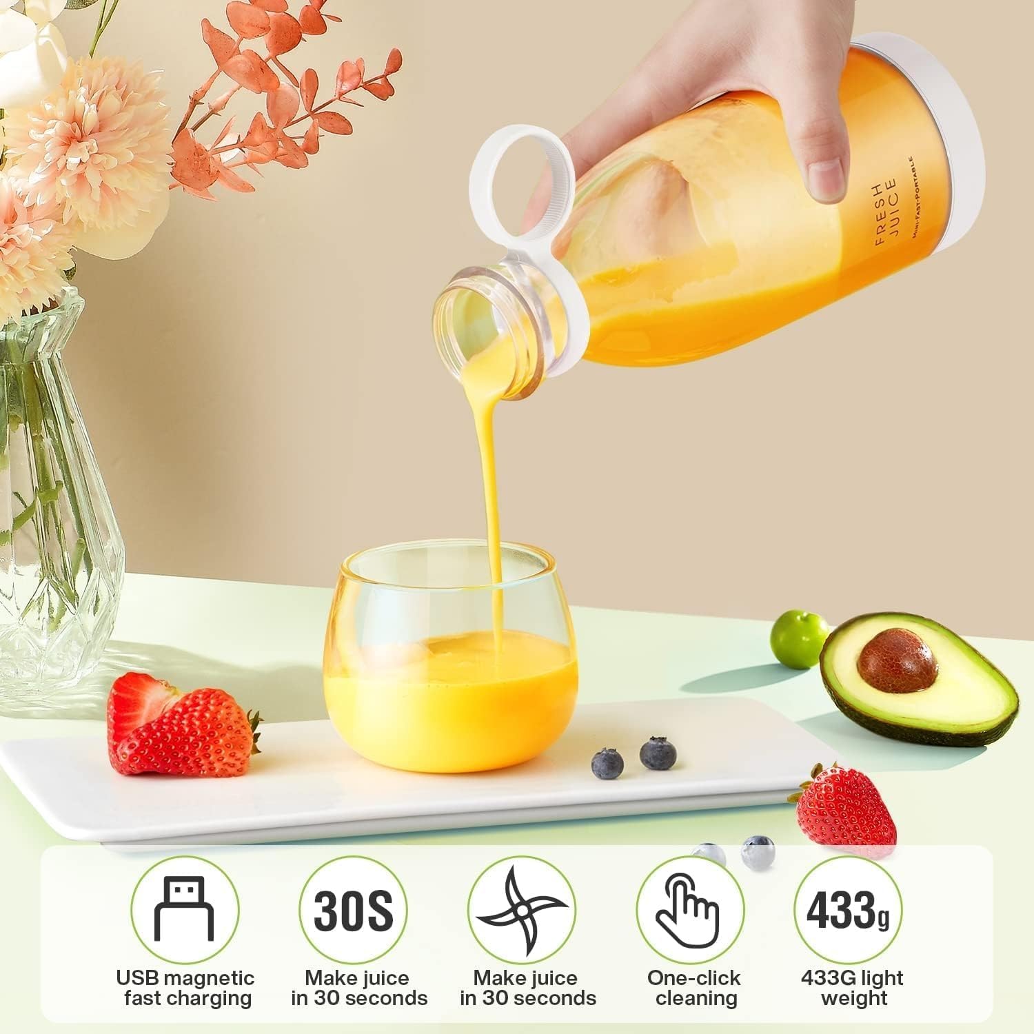 Traverl Portable Mini Juice Blender