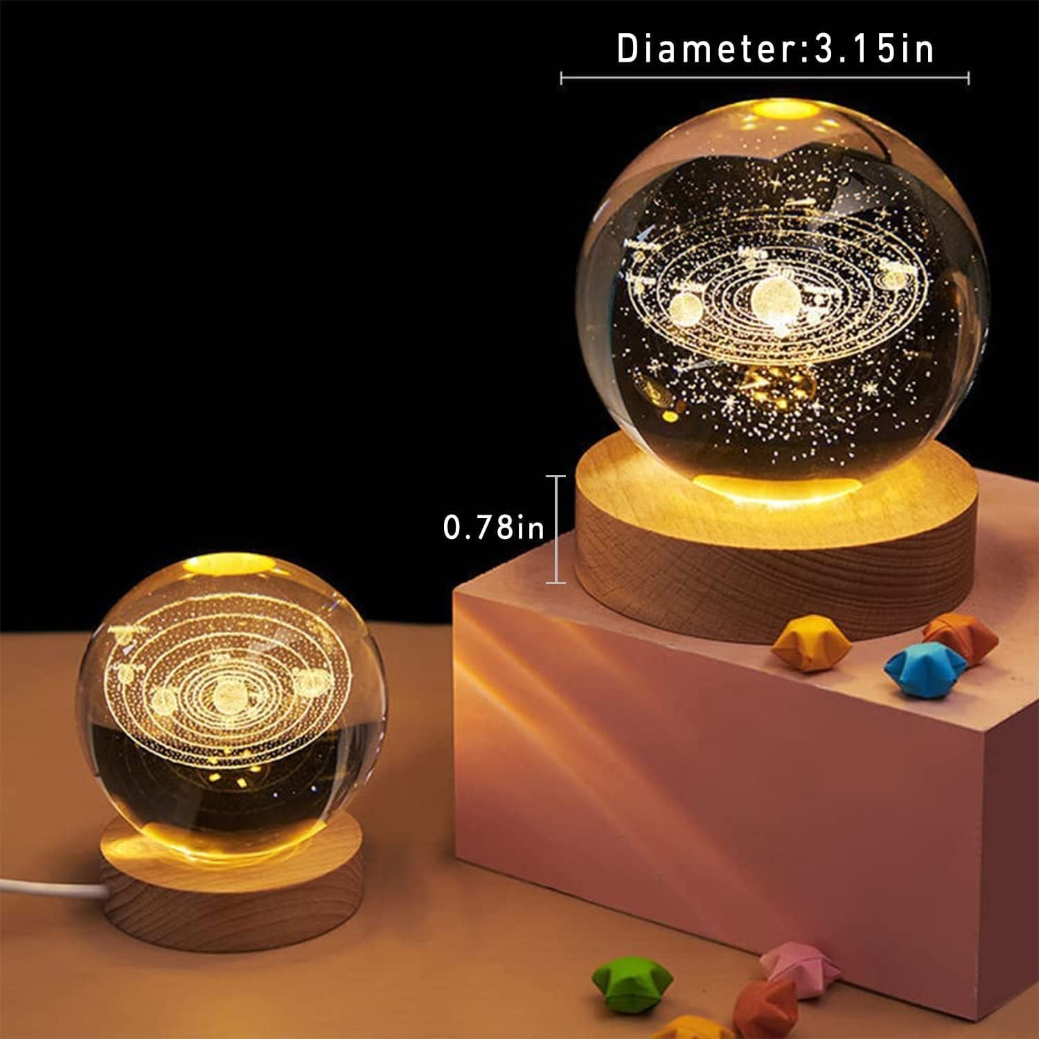 3D Crystal Lamp Ball(Assorted Design)