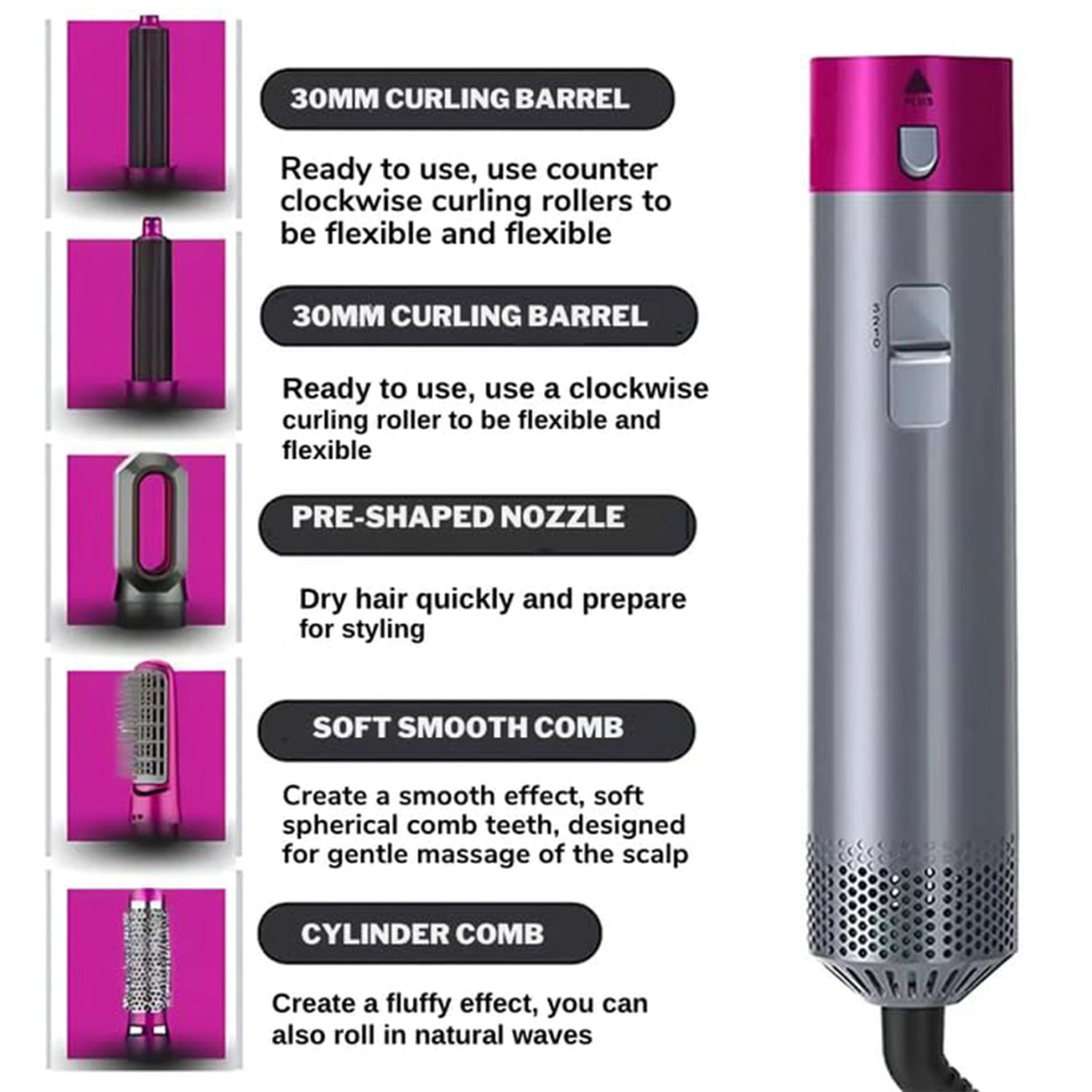 5‑in‑1 Muti-Functional Hair Styling Tool